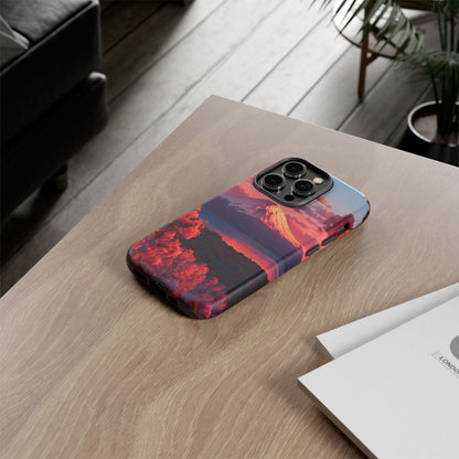 Fuji Rose Horizon iPhone Tough Phone Case
