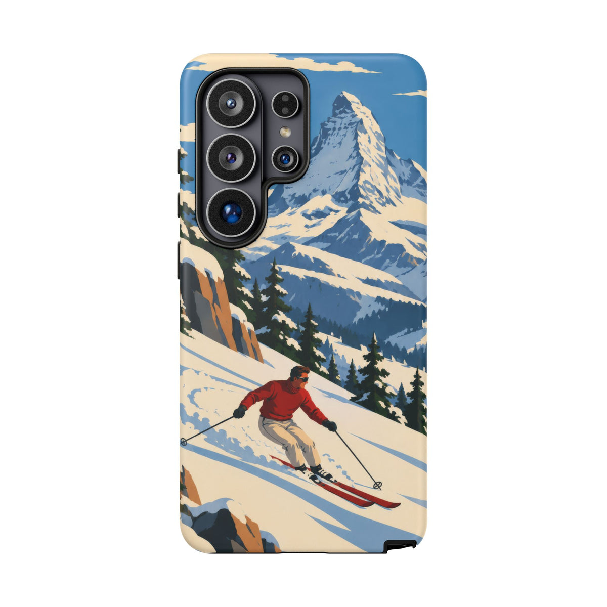 Swiss Skiing — Downhill Arc Samsung Galaxy Tough Case