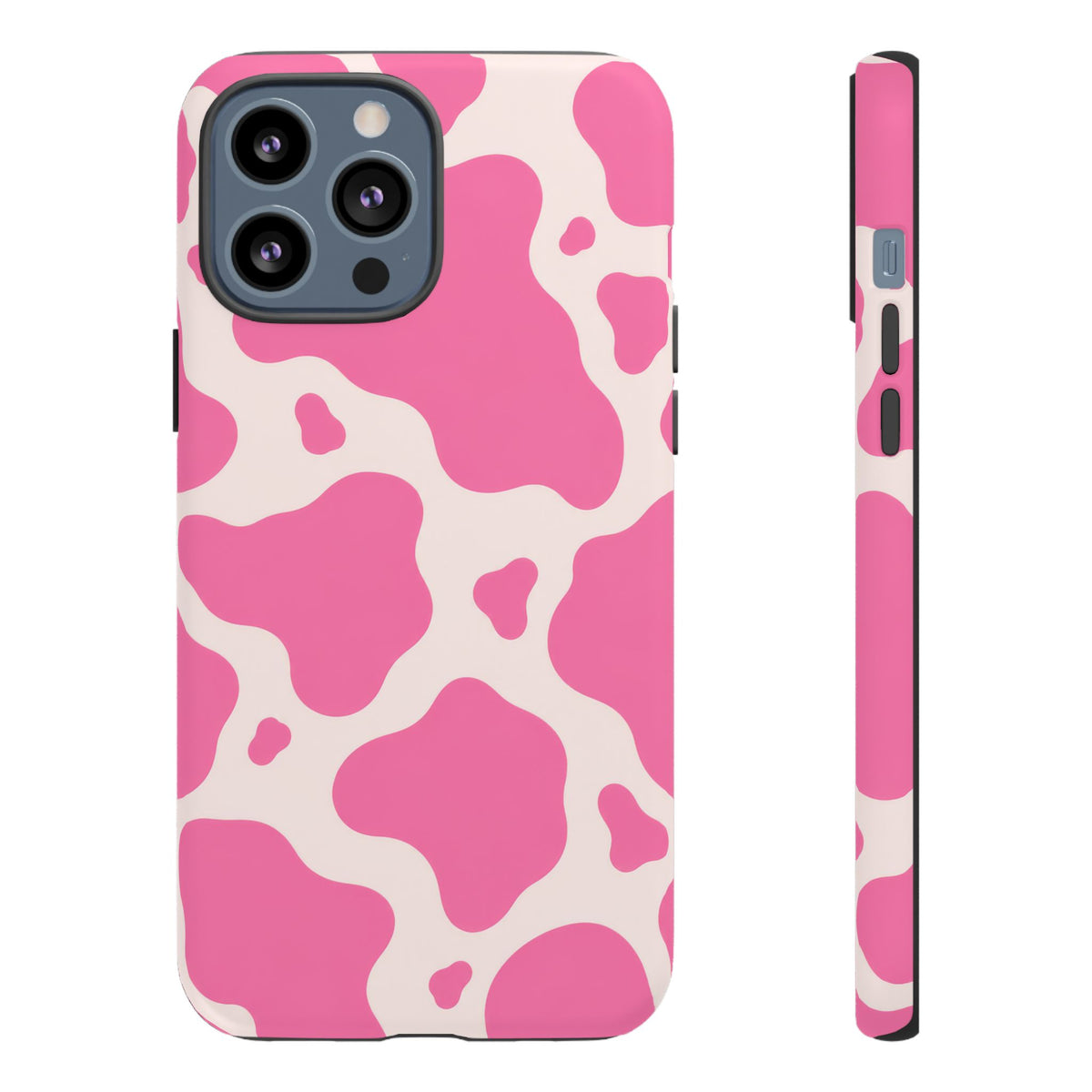 Strawberry Milk iPhone Tough Case | Pink Cow Print
