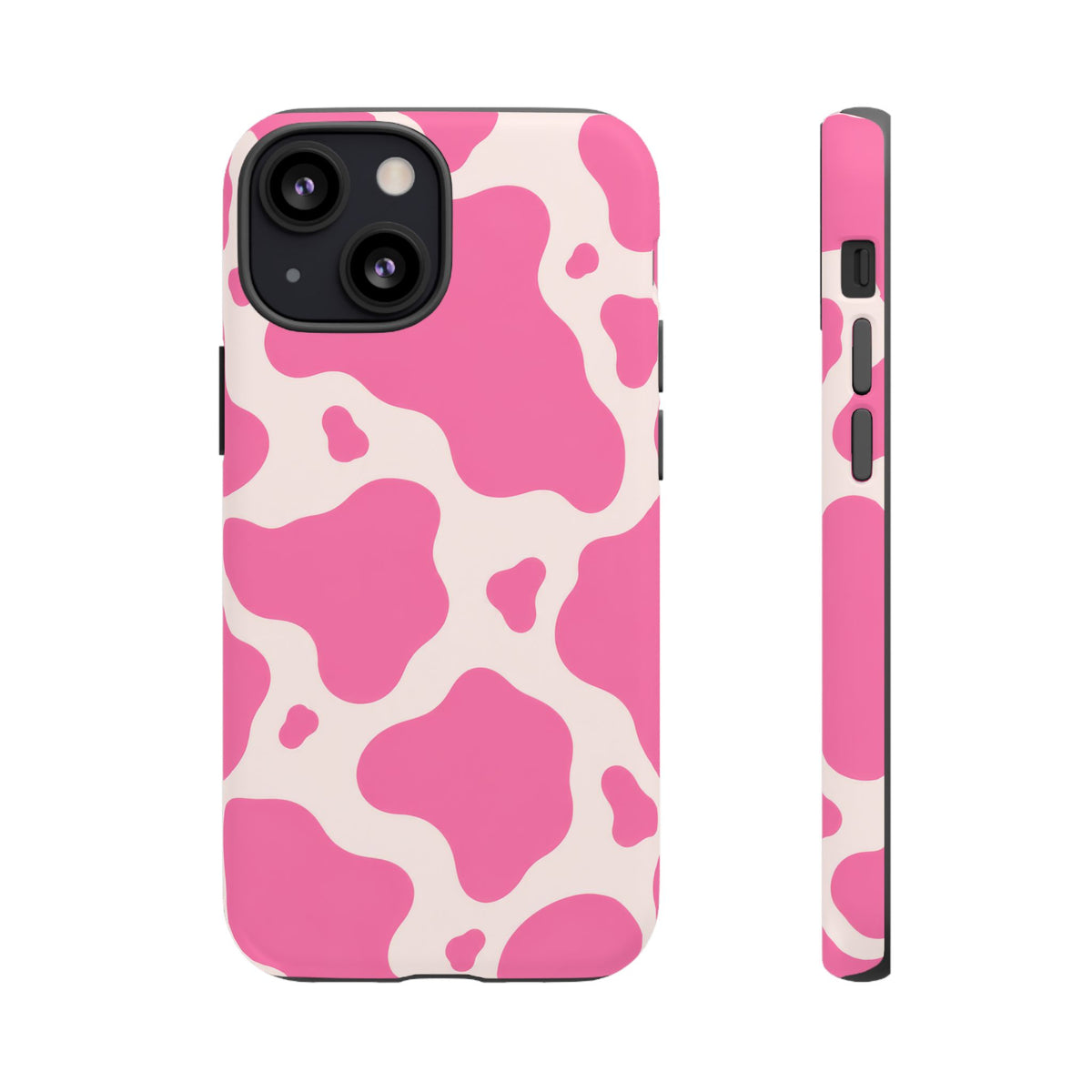 Strawberry Milk iPhone Tough Case | Pink Cow Print