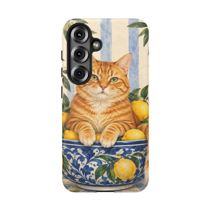 Citrus Inspector Samsung Galaxy Tough Case | ginger cat