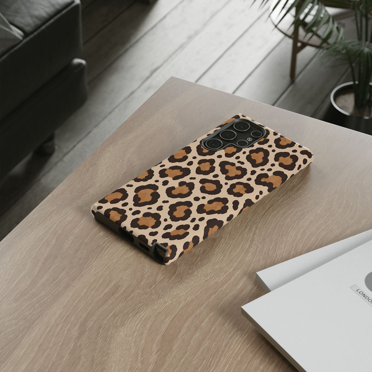 Leopard Print Samsung Galaxy Tough Case | Cocoa Wildcat