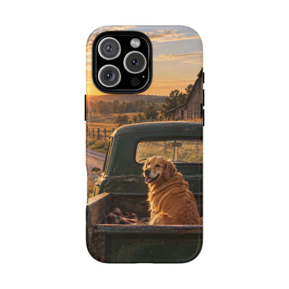Sunday Road Golden iPhone Tough Case | golden retriever