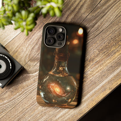 Bottled Cosmos iPhone Tough Case | Galaxy in an Antique Bottle