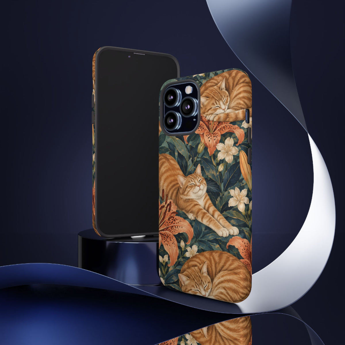 Tiger Lily Tabby iPhone Tough Case | tabby cats