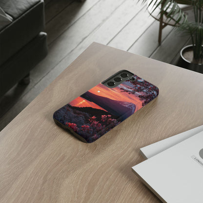 Fuji Moonlit Sakura Samsung Galaxy Tough Phone Case