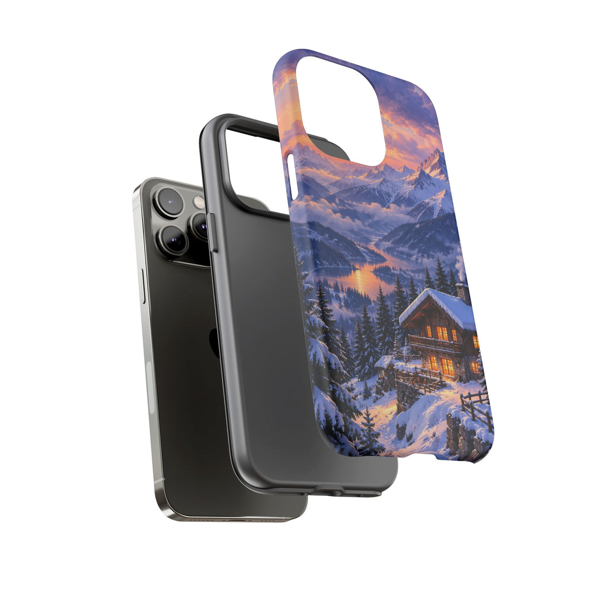 Alpine Hearth iPhone Tough Case | winter cabin
