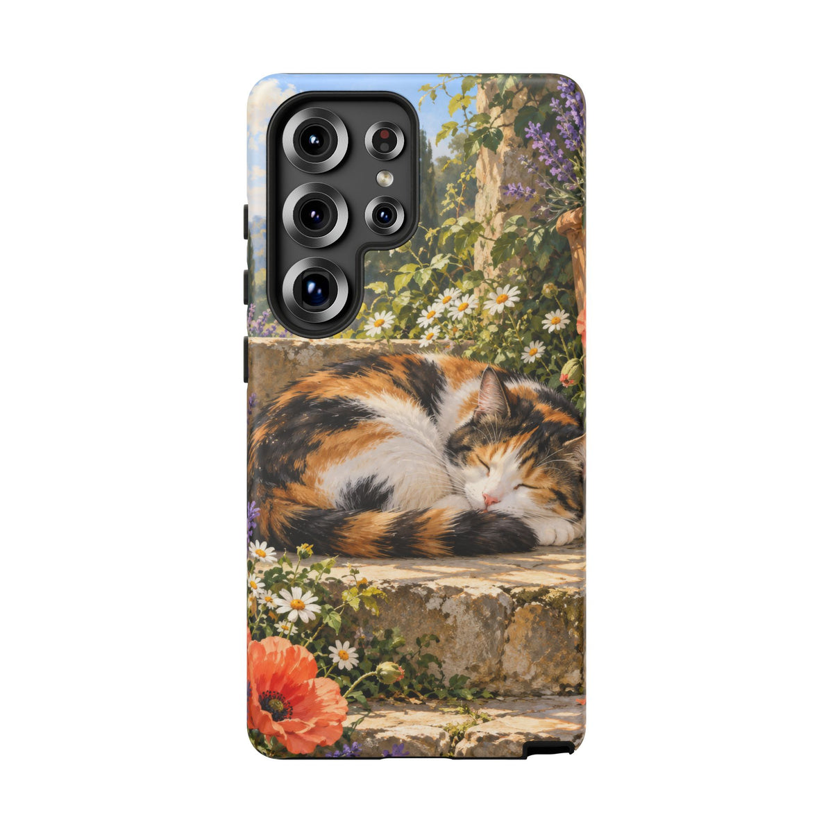 Garden Nap Samsung Galaxy Tough Case | calico cat