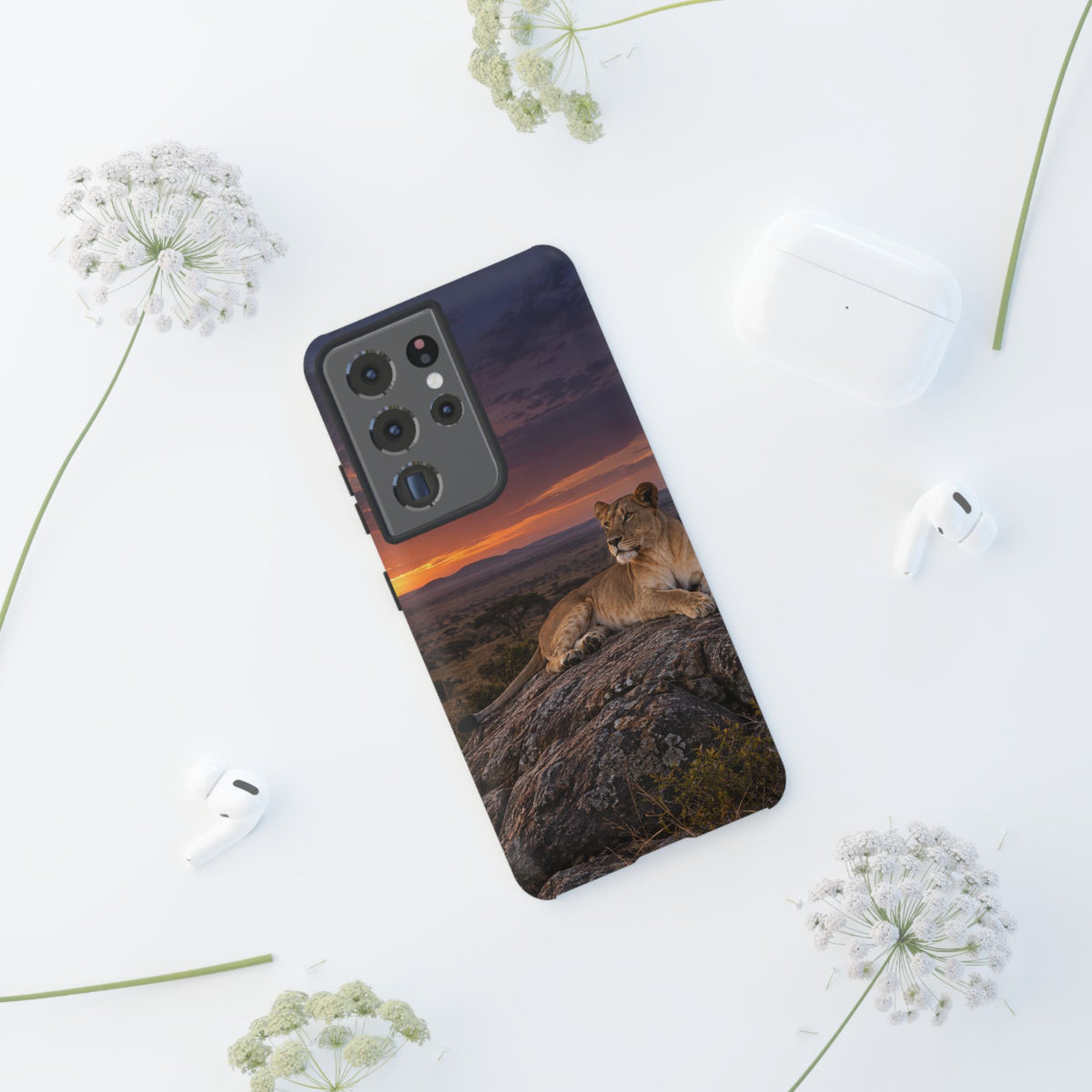 Lioness in the Blue Hour Samsung Galaxy Tough Case
