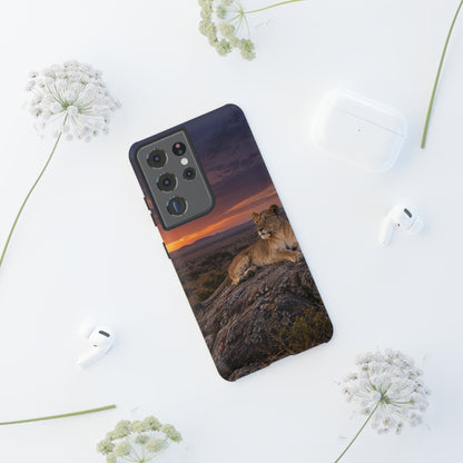 Lioness in the Blue Hour Samsung Galaxy Tough Case