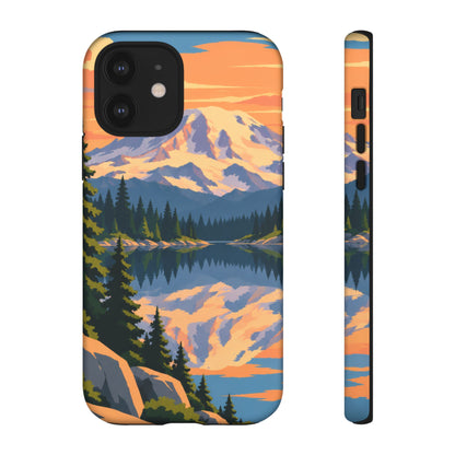 Mount Rainier — Mirror Dawn iPhone Tough Case