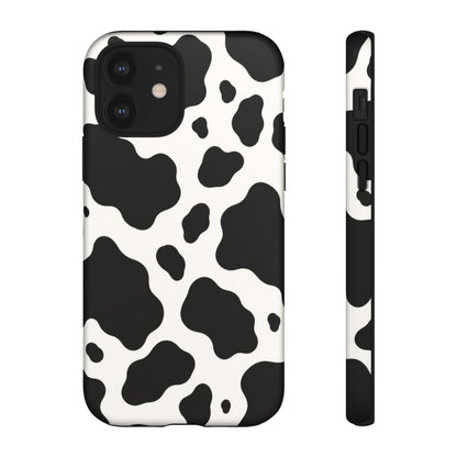 Classic Holstein iPhone Tough Case | Black & White Cow Print