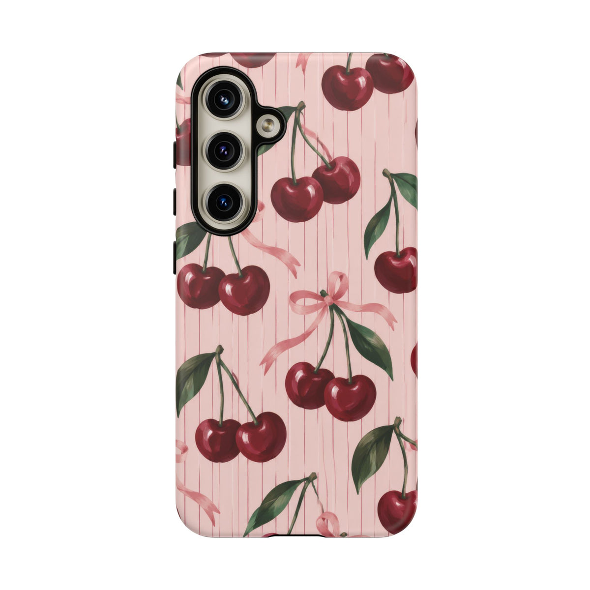 Cherry Ribbon Samsung Galaxy Tough Case | cherry print