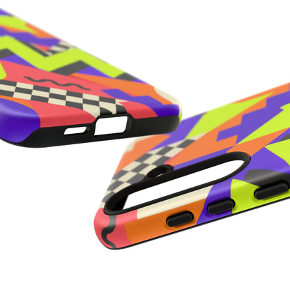 Acid Arcade Samsung Galaxy Tough Case | Bright Retro Geometry