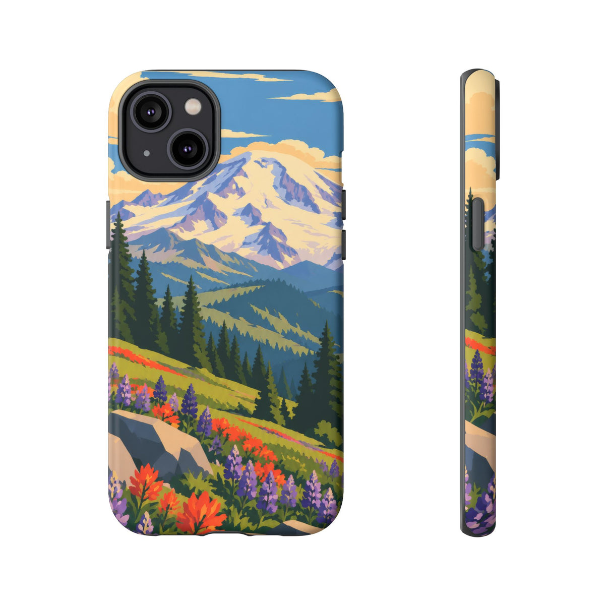 Mount Rainier — Meadow Radiance iPhone Tough Case