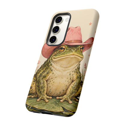 Cowboy Frog Samsung Galaxy Tough Case | Pink Hat Bullfrog