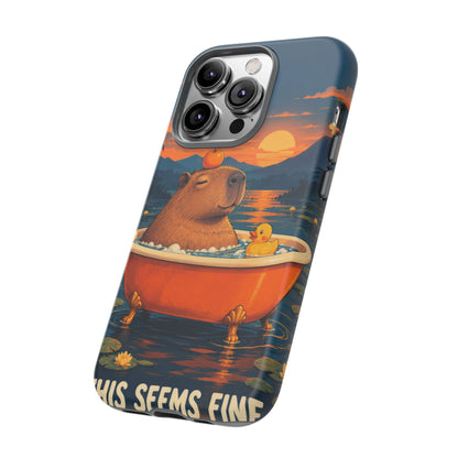 Minor Inconvenience iPhone Tough Case | funny capybara