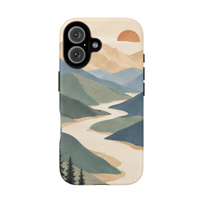 Quiet Pass iPhone Tough Case | mountain river