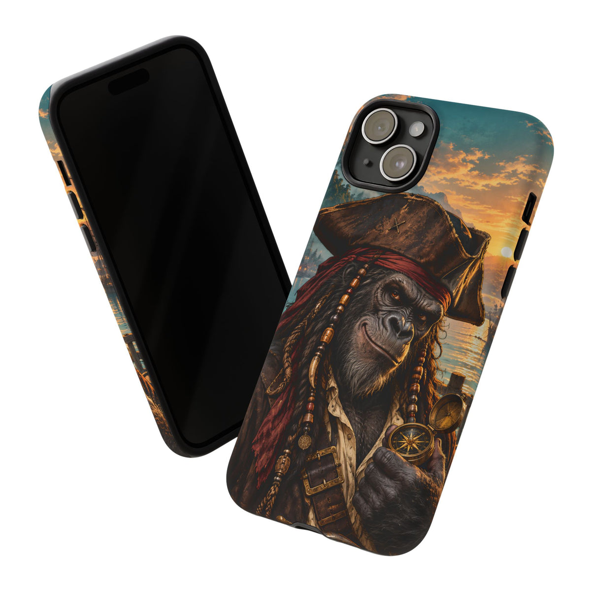 Pirate Gorilla iPhone Tough Case | Captain Silverback