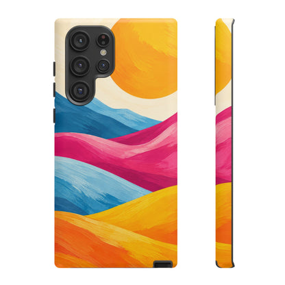 Golden Drift Samsung Galaxy Tough Case | colorful hills