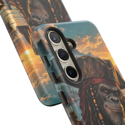 Pirate Gorilla Samsung Galaxy Tough Case | Captain Silverback