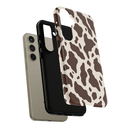 Cocoa Ranch Samsung Galaxy Tough Case | Brown Cow Print