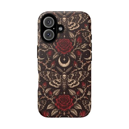 Velvet Moth Masquerade iPhone Tough Case | gothic moth