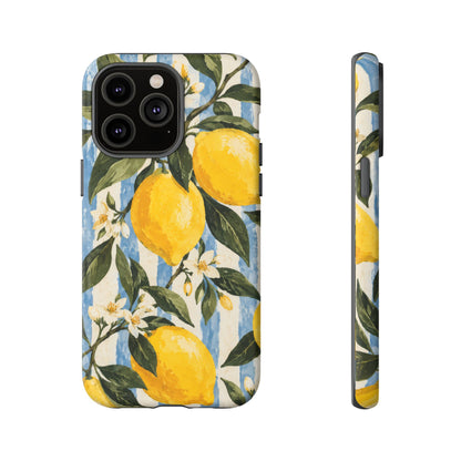Riviera Lemons iPhone Tough Case | lemon print