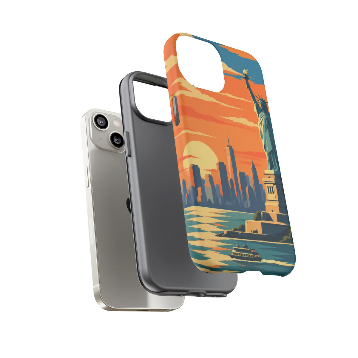 New York City — Harbor Liberty iPhone Tough Case