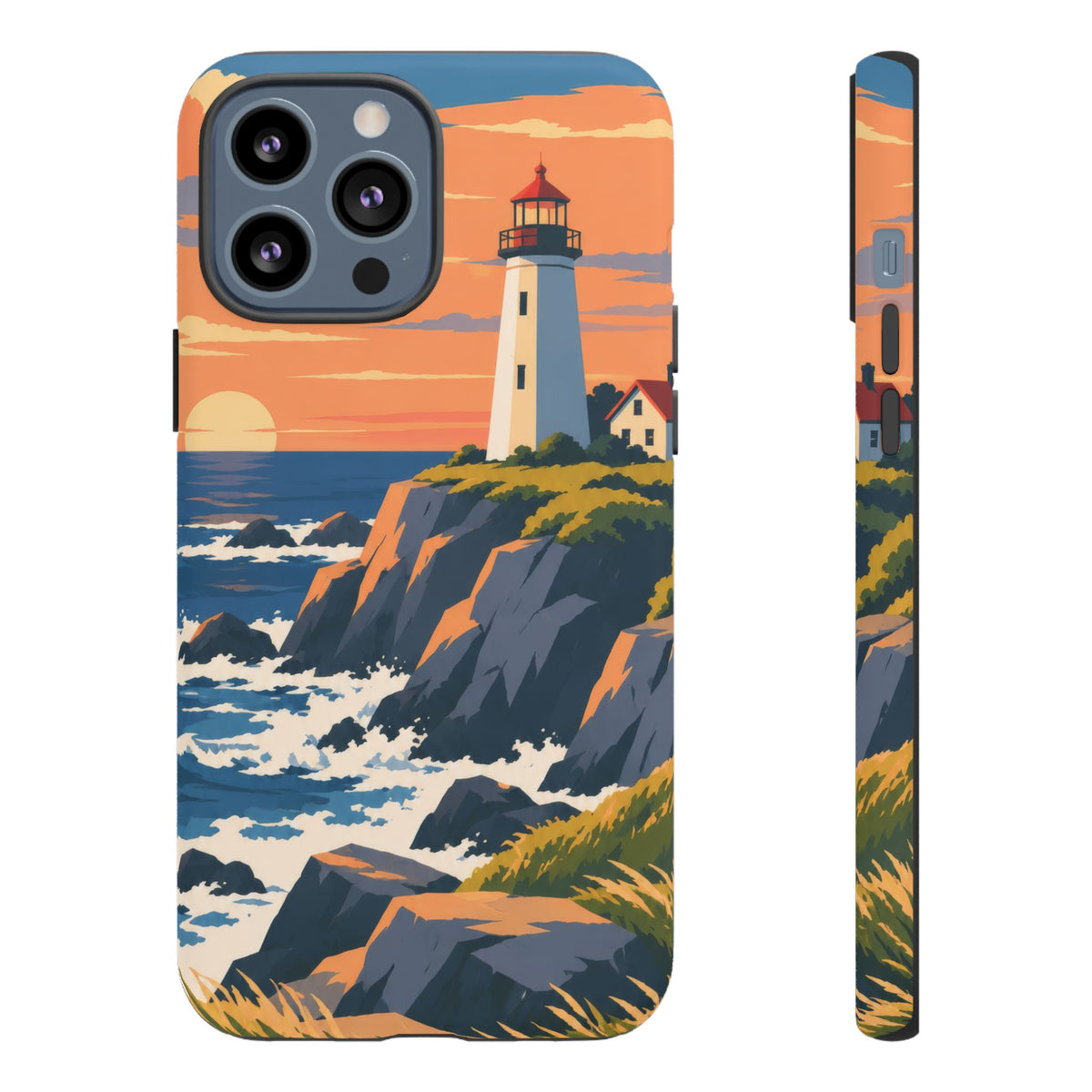 Lighthouse — Atlantic Beacon iPhone Tough Case