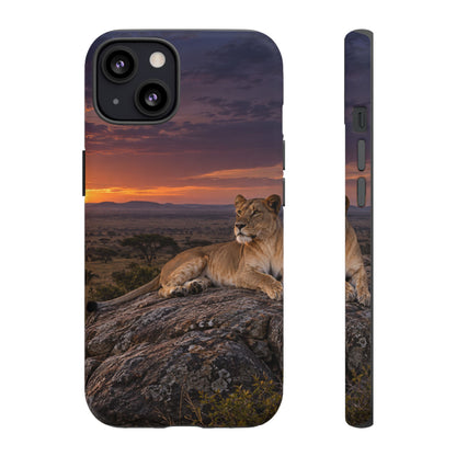 Lioness in the Blue Hour iPhone Tough Case
