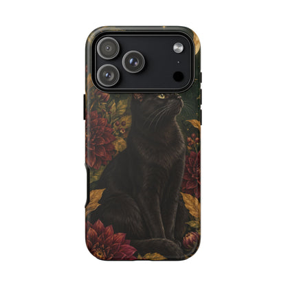 Midnight Familiar iPhone Tough Case | black cat