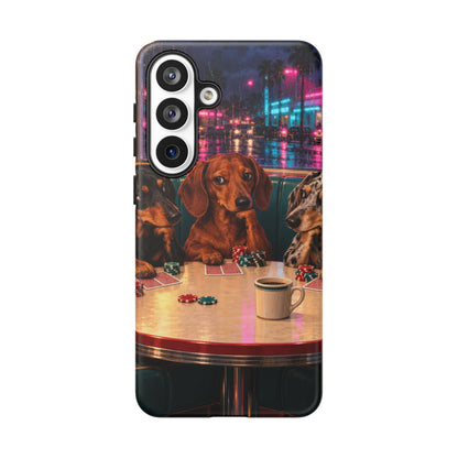 All-Night Aces Samsung Galaxy Tough Case | dachshund poker