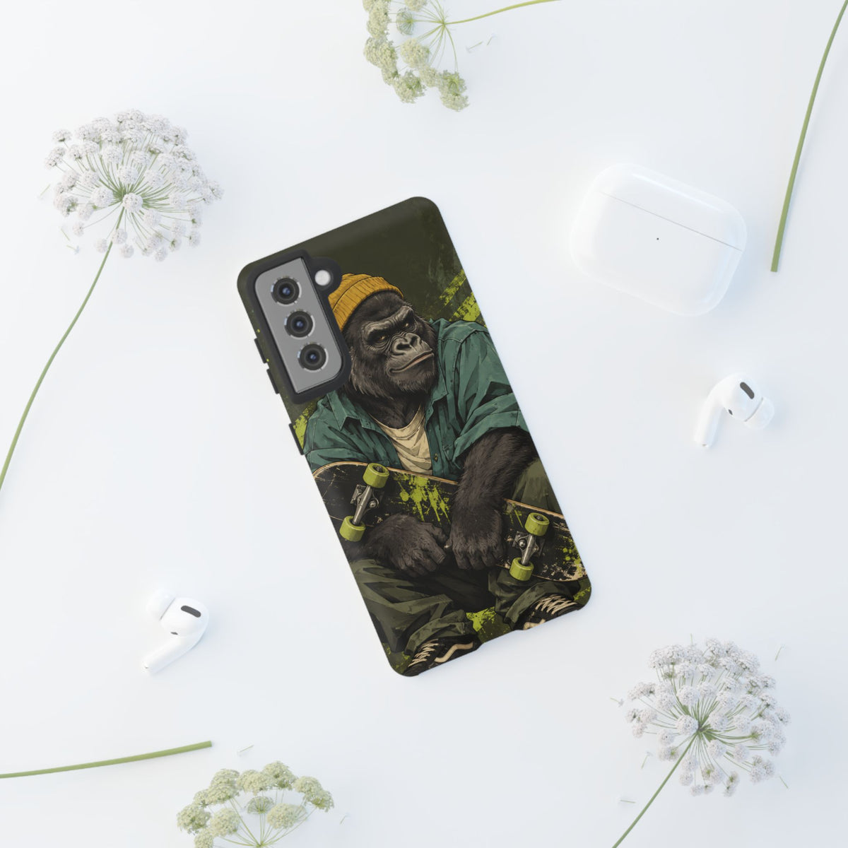 Concrete Jungle Samsung Galaxy Tough Case | Skater Gorilla Illustration