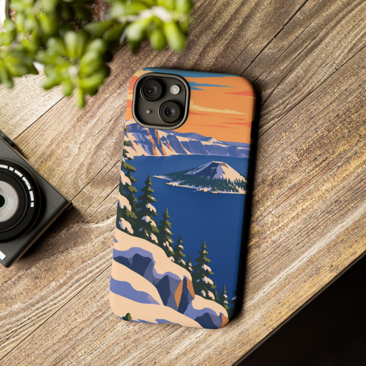 Crater Lake — Winter Caldera iPhone Tough Case