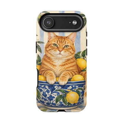Citrus Inspector iPhone Tough Case | ginger cat