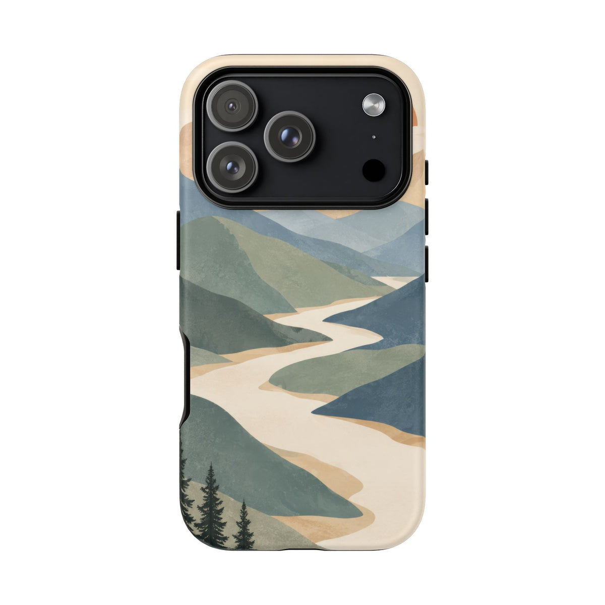 Quiet Pass iPhone Tough Case | mountain river