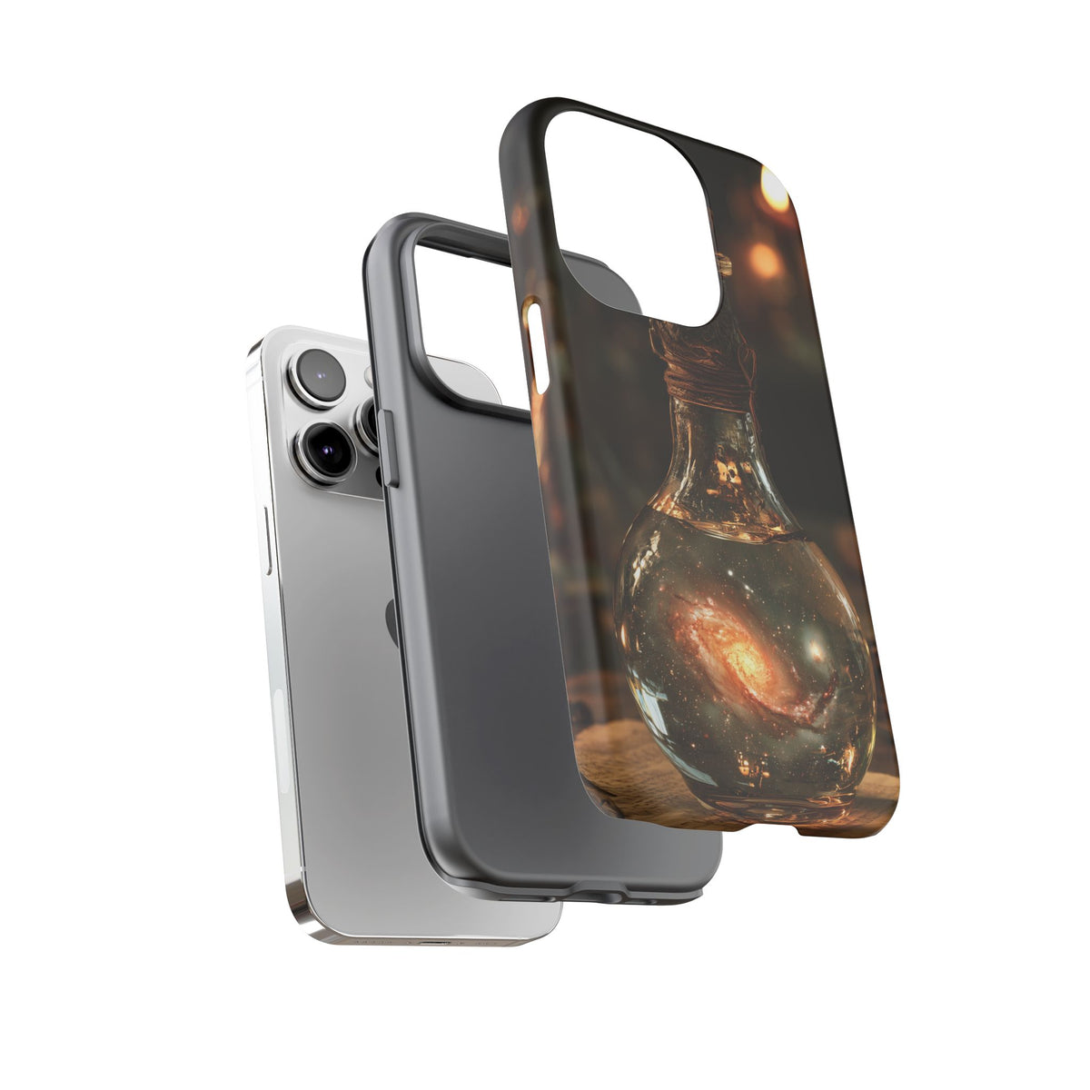 Bottled Cosmos iPhone Tough Case | Galaxy in an Antique Bottle