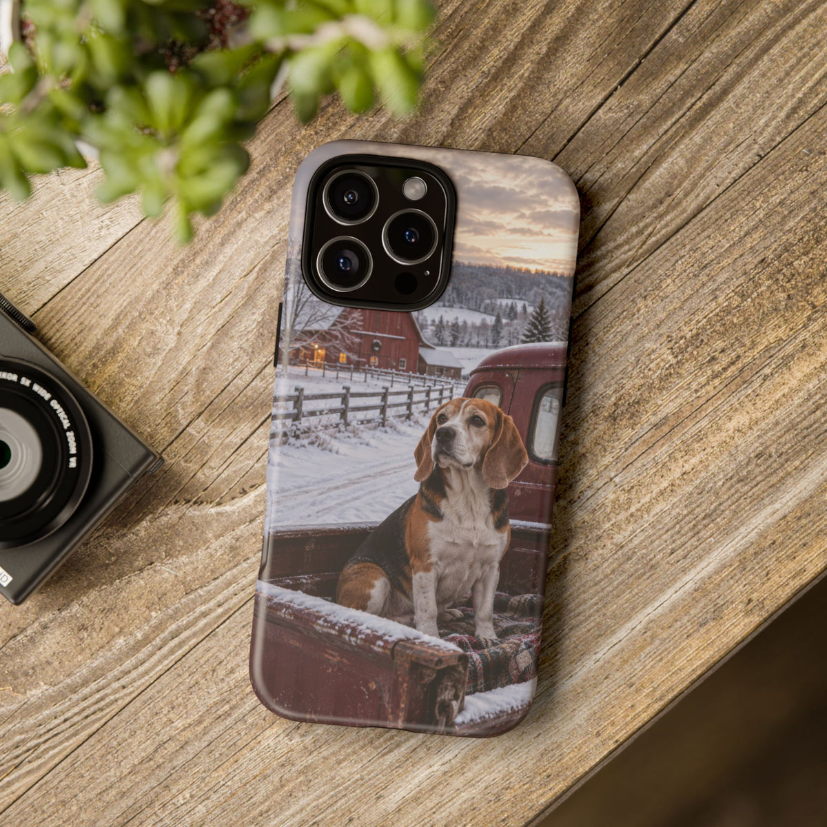 Winter Farm Watch iPhone Tough Case | beagle