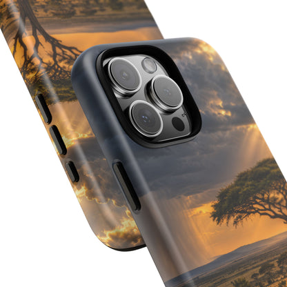 Stormlight on the Mara iPhone Tough Case | african storm