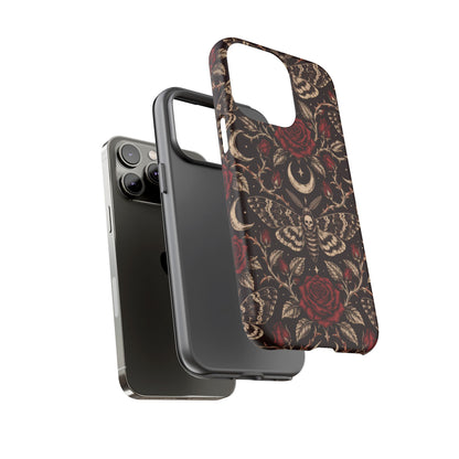 Velvet Moth Masquerade iPhone Tough Case | gothic moth