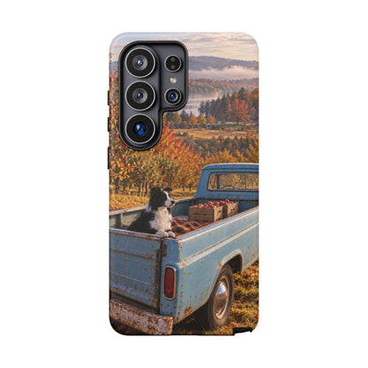 Blue Truck October Samsung Galaxy Tough Case | border collie