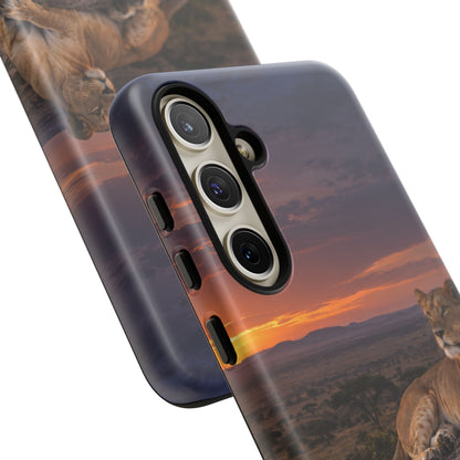 Lioness in the Blue Hour Samsung Galaxy Tough Case
