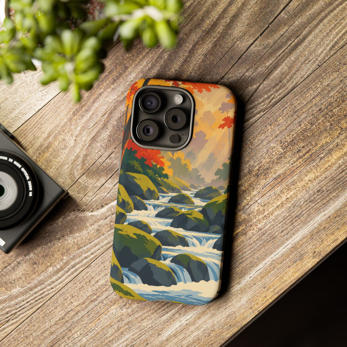Great Smoky Mountains — Autumn Creek iPhone Tough Case
