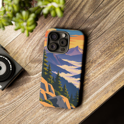 Misty Mountains — Amethyst Pass iPhone Tough Case