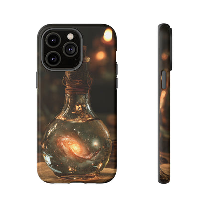 Bottled Cosmos iPhone Tough Case | Galaxy in an Antique Bottle