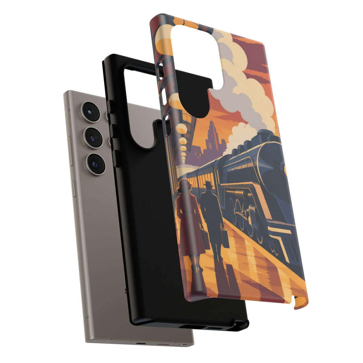 Travel by Train — Night Departure Samsung Galaxy Tough Case | train travel