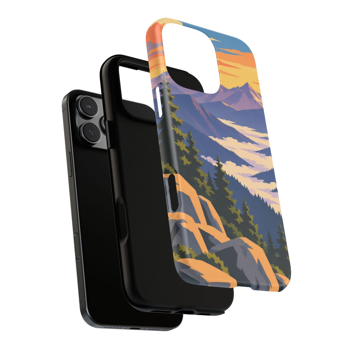 Misty Mountains — Amethyst Pass iPhone Tough Case