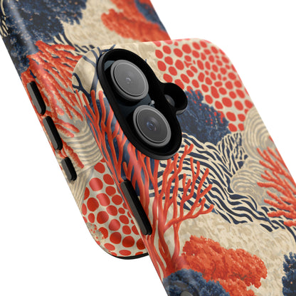 Coral Current iPhone Tough Phone Case