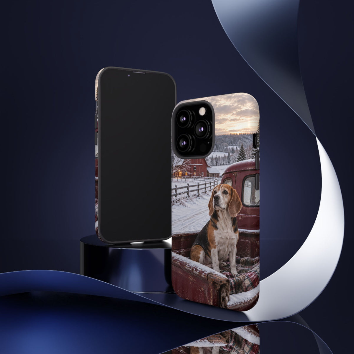 Winter Farm Watch iPhone Tough Case | beagle
